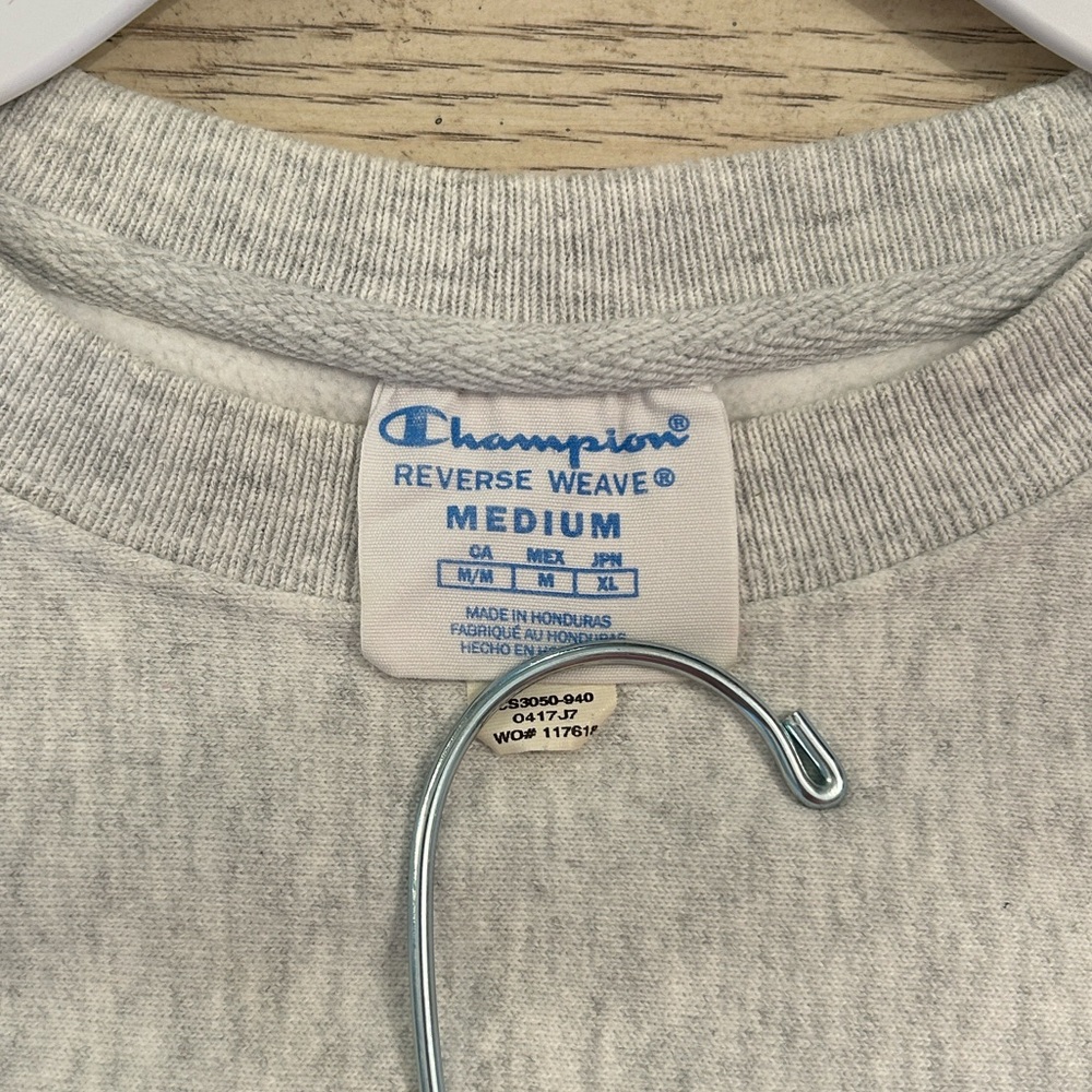 Champion Heather Gray Reverse Weave Pullover - Picture 2 of 4